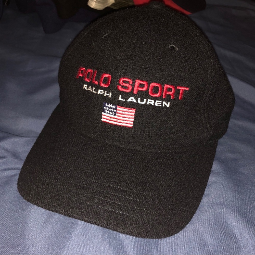 Vintage wool polo sport cap
